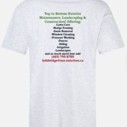 T Shirt with Back Print