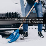 What is the average cost for snow removal in the Picture Butte