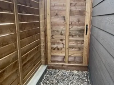 wood fence installed